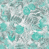 cyan  roses on white